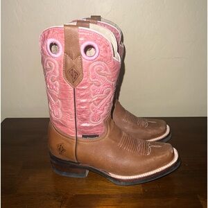 Old West Youth's Broad Square Toe Boots